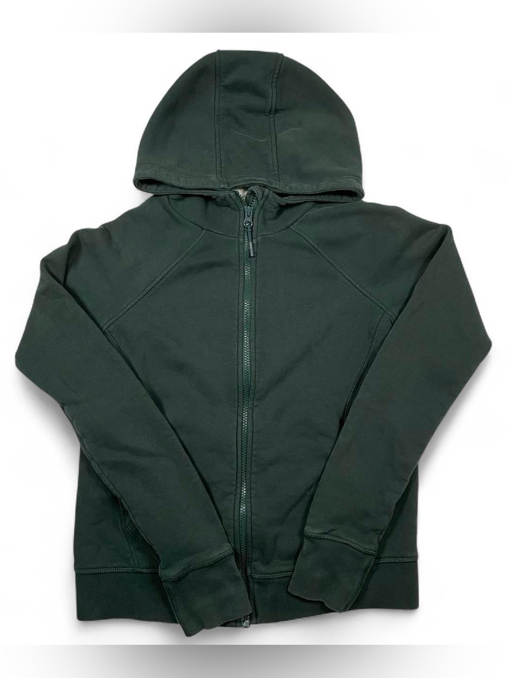 Lolë dark green zip up sweater